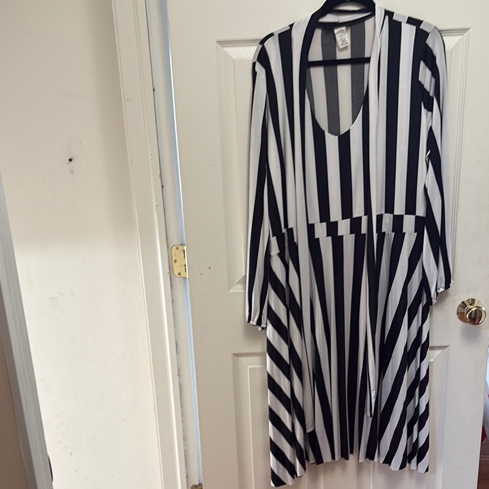 Striped Long Sleeve Dress